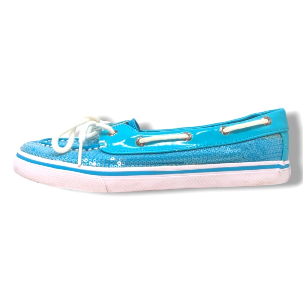 Sperry | Top-Sider Biscayne Sequin Aqua Loafer Moccasin Women's Size 4.5